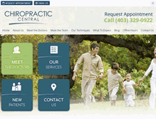 Tablet Screenshot of lethbridgechiropractor.com
